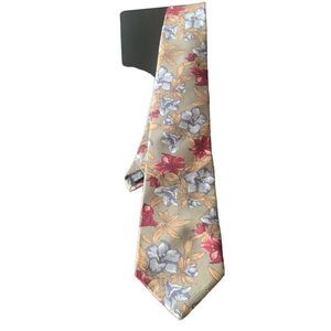 Pre Owned Men’s Mikael York Collection Silk Tie Neck Tie Necktie Classic Floral